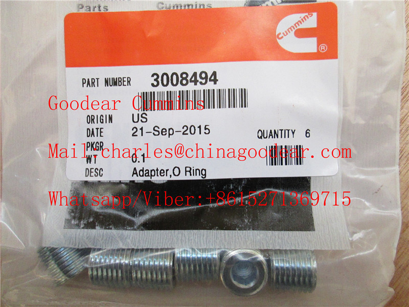 Chongqing k38/k50 diesel engine adapter o ring 3008494