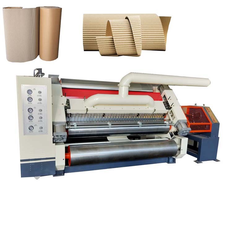 100m/Min 1000mm Width B Flute Single Facer Corrugated Machine