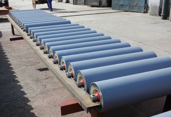 Steel Flat Return Carrier Impact Iso Belt Conveyor Roller Naked Painting