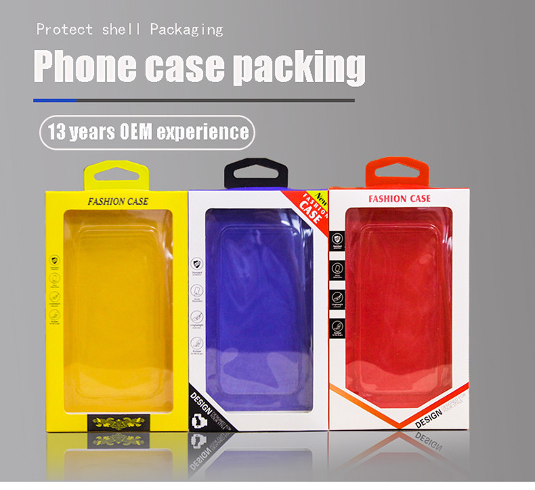 OEM Plastic Electronic Packaging Box Mobile Phone Case Display Window Box