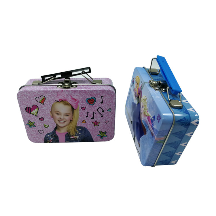 Customized Offset Printing Tin Lunch Boxes gift tin box Lovely Kid printed