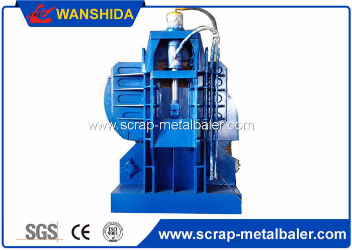 High Capacity Stationary Light Metal Mobile Baler Car Chasis Baling Press Logger