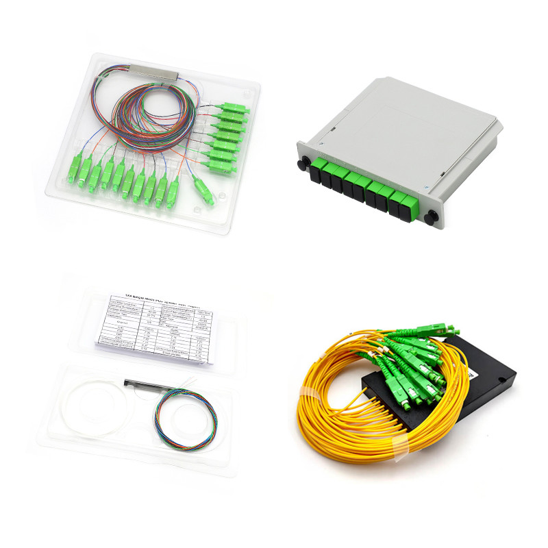 G657A SC APC Fiber Optic PLC Splitter For FTTx Systems