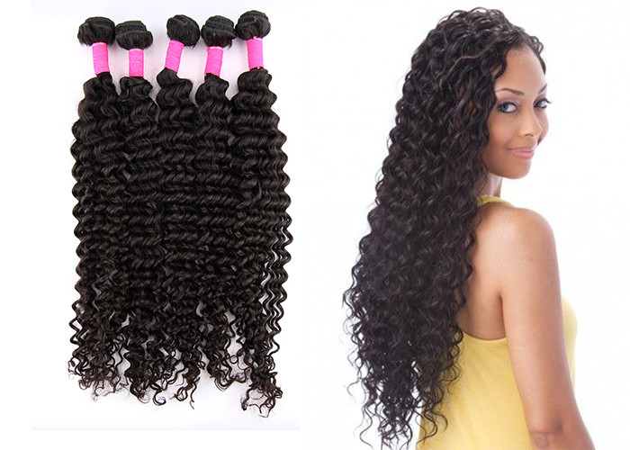 5A Brazilian Virgin Hair Deep Curl Double Weft Hair Can Be Dyed And Bleached