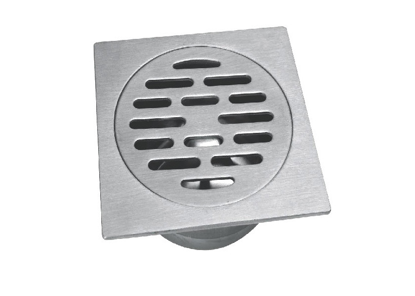 Bathroom Accessory Contemporary Inox Stainless Steel Floor Waste Drainer Satin Finished