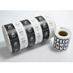 White Custom Eggshell Stickers , Customized Security Labels Stickers