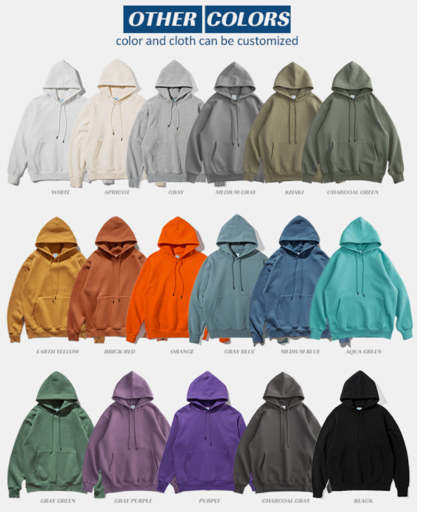 Fashion 100% Cotton Plain Oversized Pullover Hoodie Women'S Ladies Oversized Hoodie