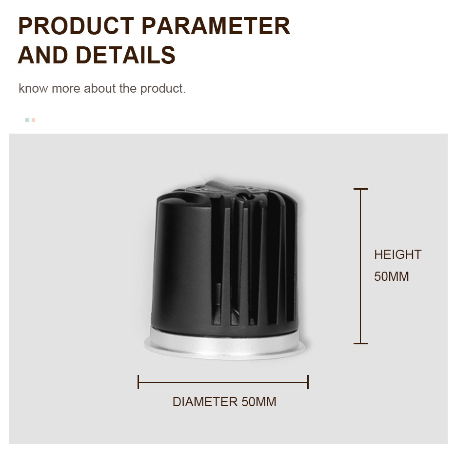 50mm MR16 Module 3000K LED IP65 / IP20 For Commercial Lighting