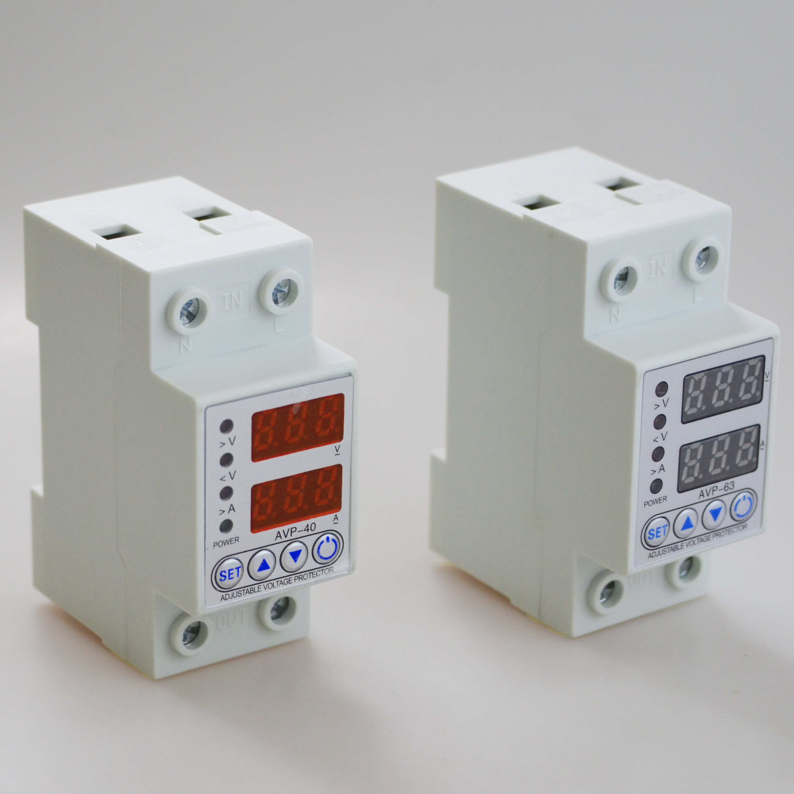 Adjustable over voltage under voltage protection Digital Voltage Protector Home