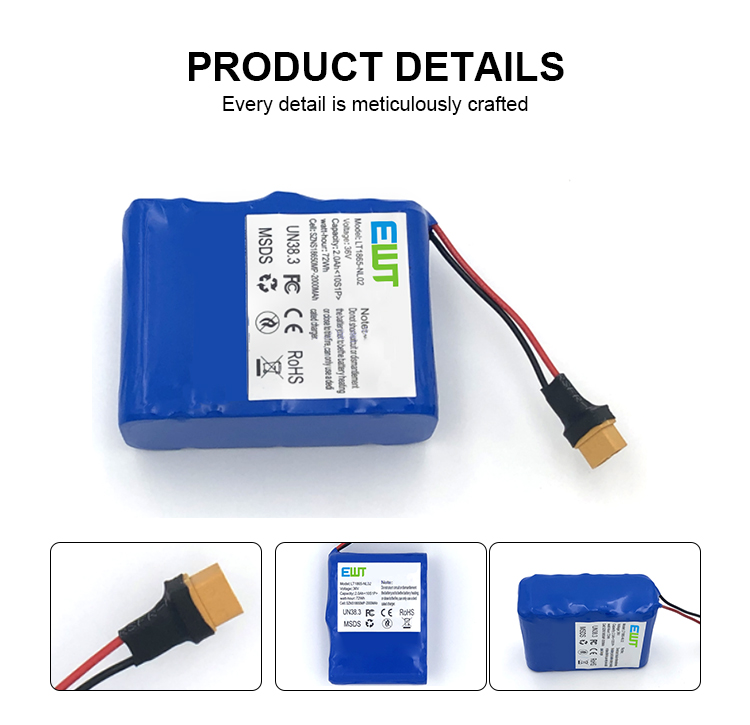 36V balance car battery 36V 2Ah lithium battery for children's car