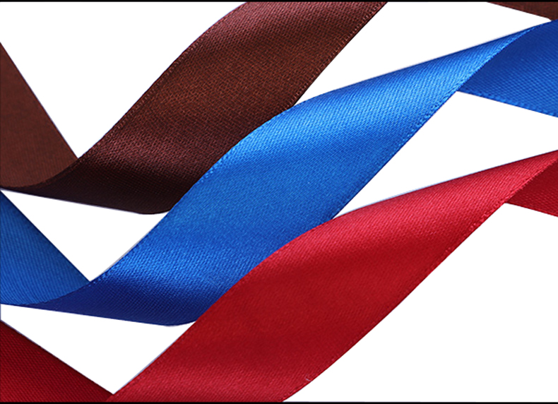 Wholesale Gift Packing Silk Ribbon Roses Custom Recycled 100% Polyester Satin Ribbon With Cutting