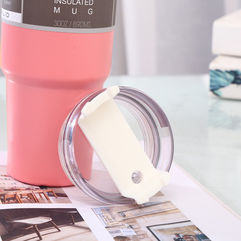 20OZ Stainless Steel Tumbler Bottle With Lid And Straw , Insulated Coffee Mugs