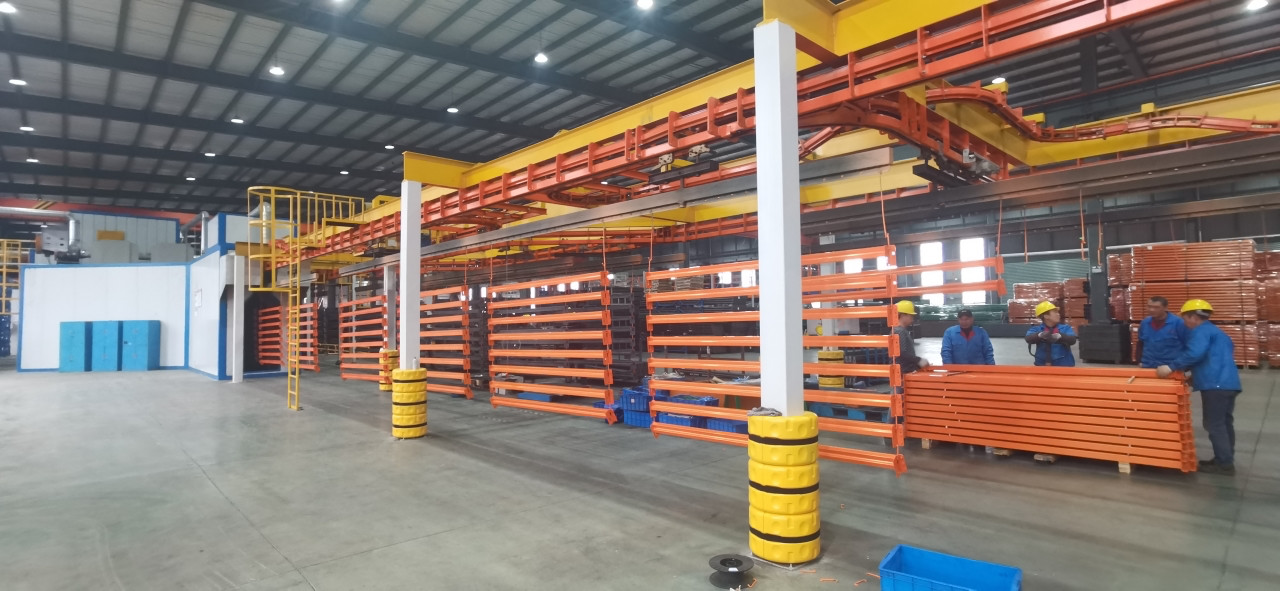 Powder Coated Heavy Duty Industrial Storage Racks , Warehouse Storage Rack Systems