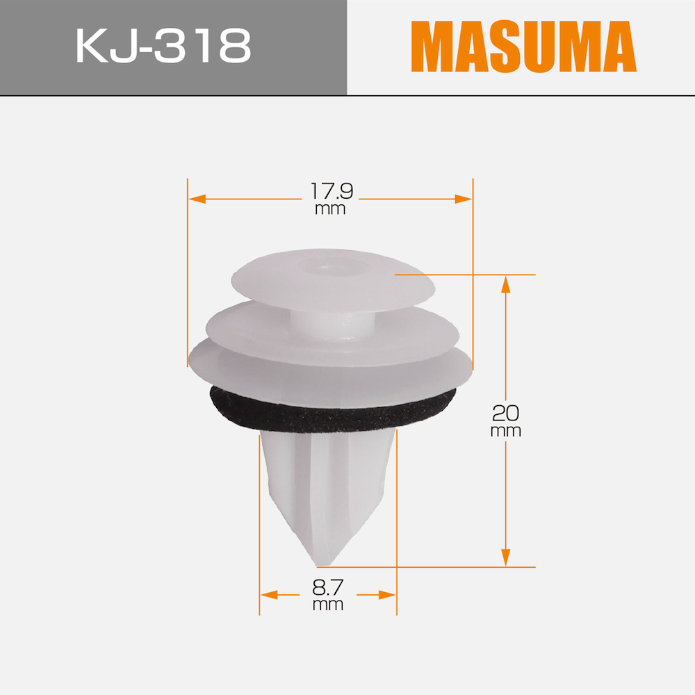 Plastic Clips 91560-SAA-003 90467-09206 90467-10161 MR366958 for BMW 1-Series F21 MASUMA