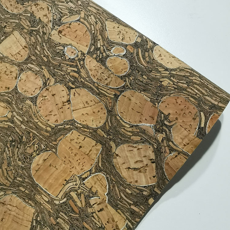 Eco-friendly Portugal recyclable Natural carbonized Cork Fabric for bag wallet