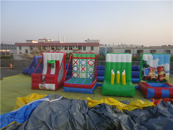 Digital Printing Cartoon Obstacle Course For Kids 0.55 mm PVC Tarpaulin