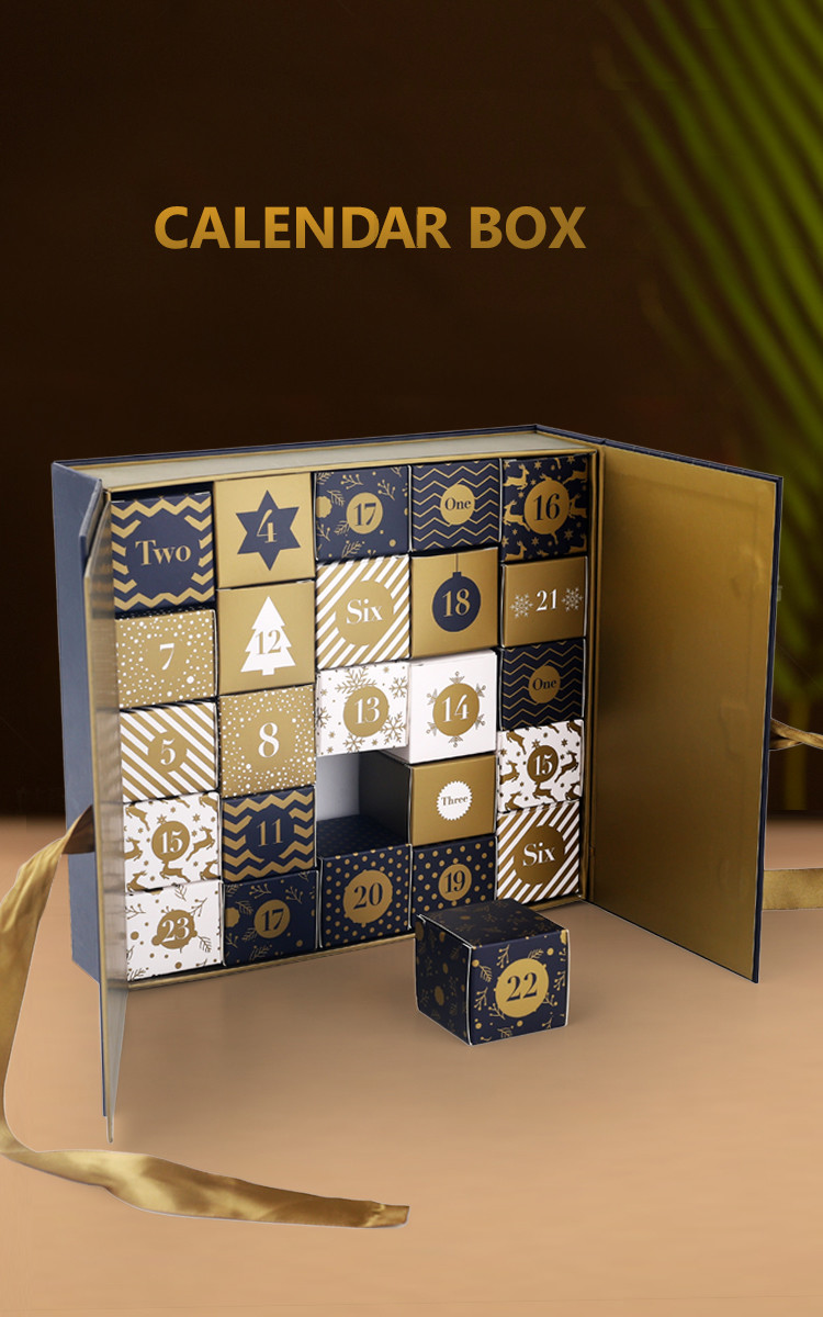 1200gsm Cardboard Advent Calendar Gift Box Luxury Small Card Boxes