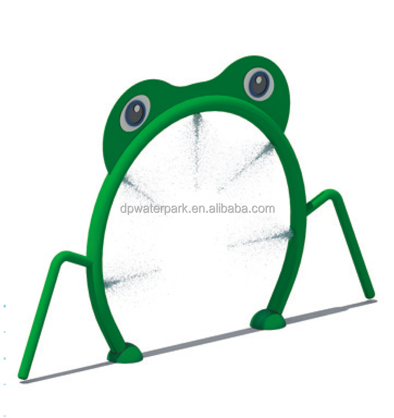 Aqua Park Rides Outdoor Water Park Equipment Frog Water Splash Pad For Children And Adults