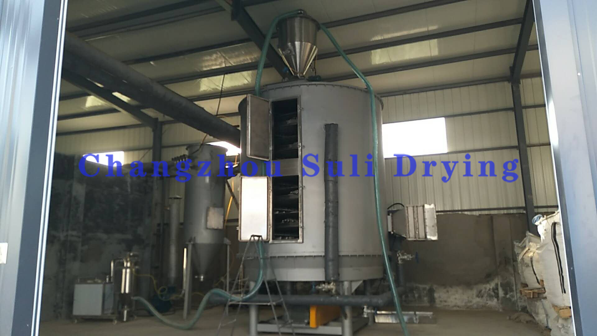 Disc Continuous Air Dryer Machine for Lit Powder Plg Series with Wooden Box Transport