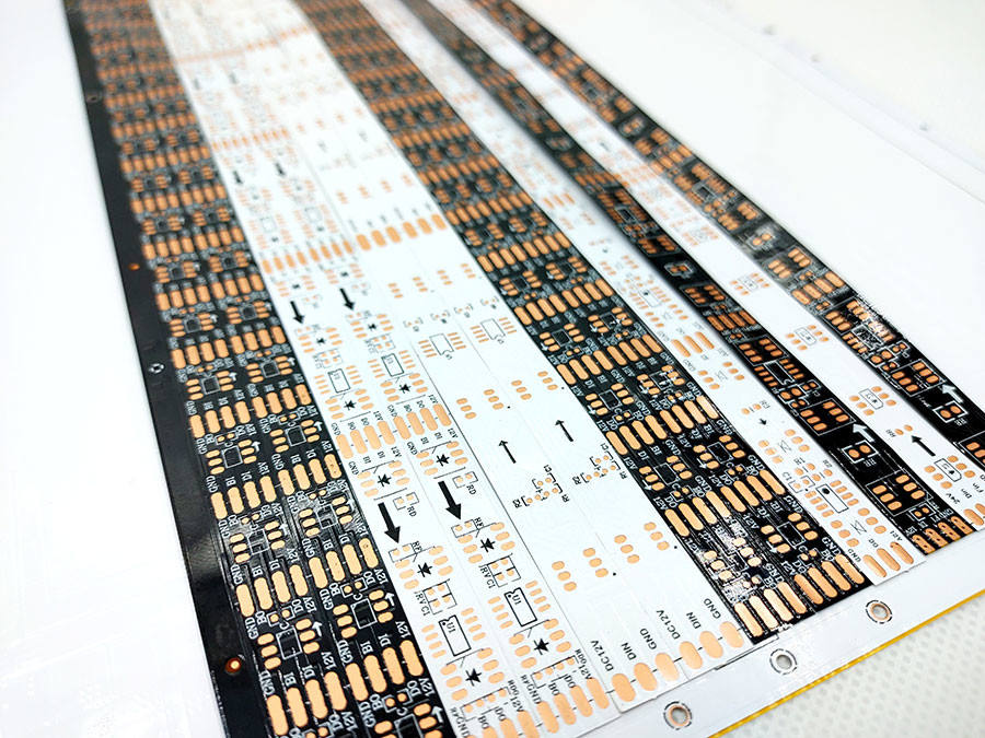 12V 24V Colorful LED Strip PCB Board Design Double Layer Board With OSP Antioxidant