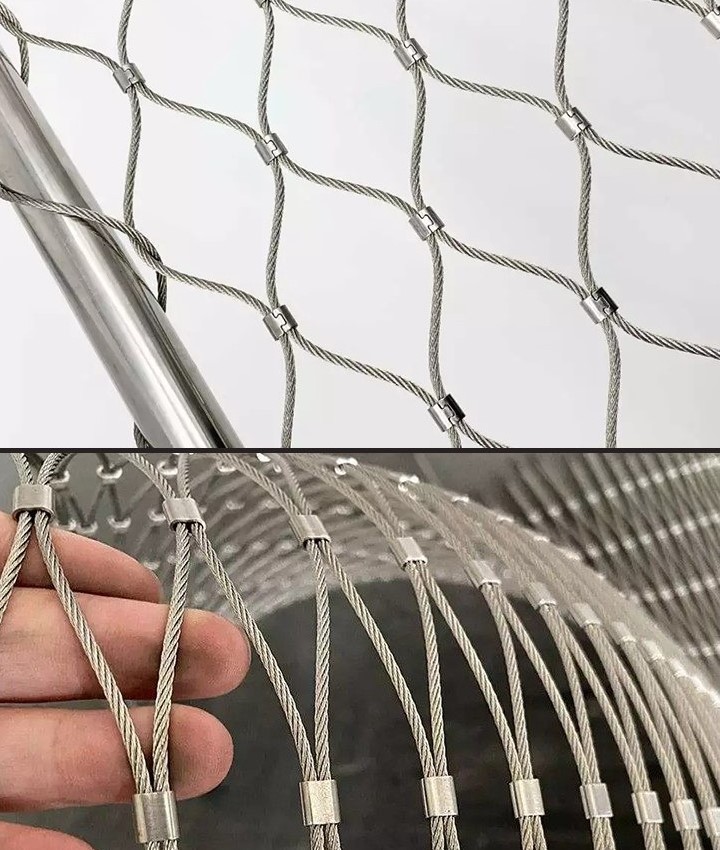 Reliable 304 Stainless Steel Cable Mesh Black Oxidation