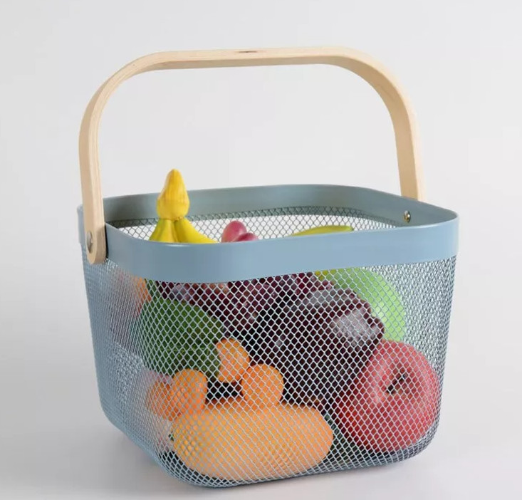 Steel Organizer Iso Wire Mesh Basket Plain Weave