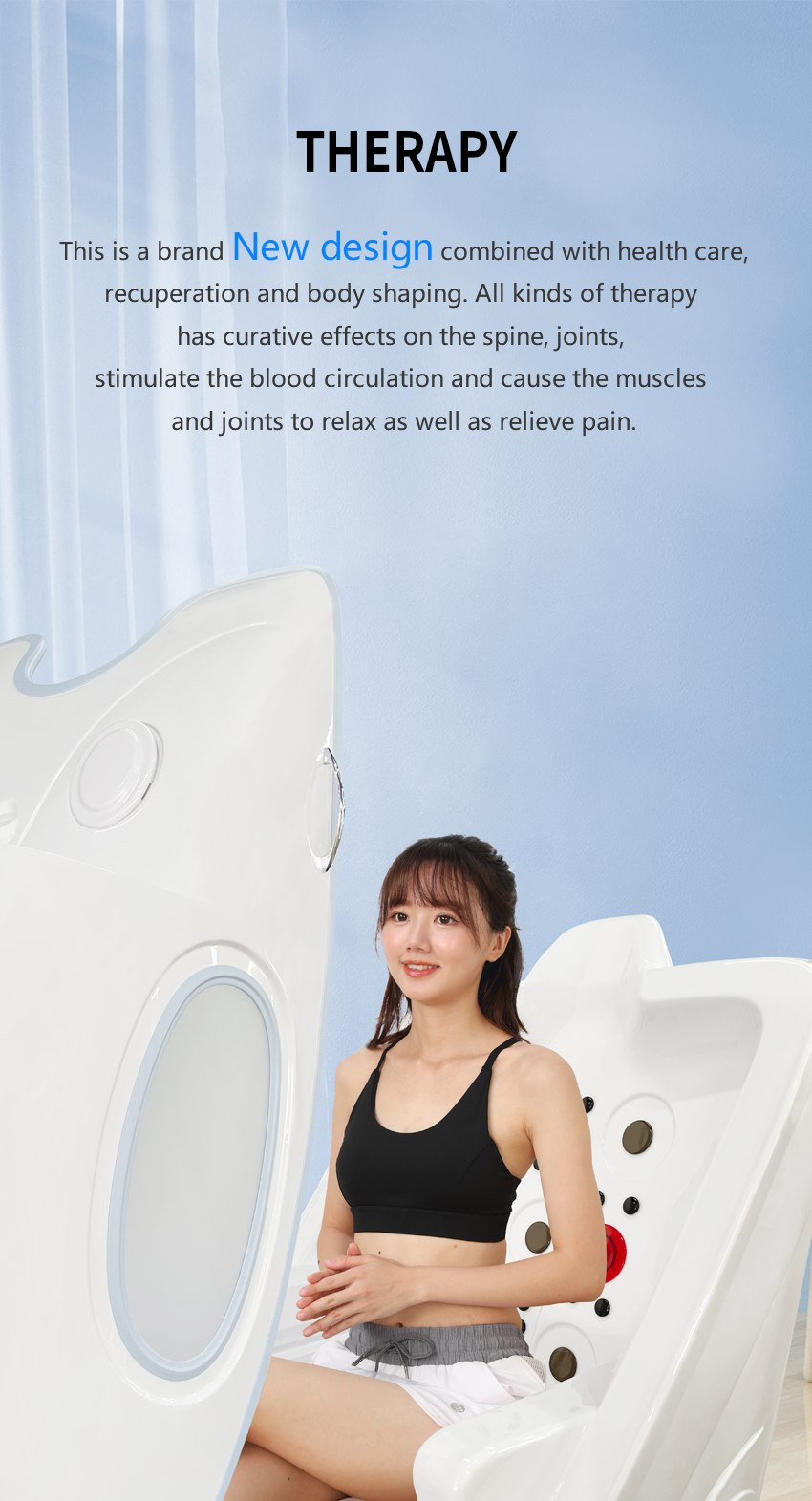 Commercial Infrared Red Light Hydrotherapy Spa Ozone Capsule JP Plugs