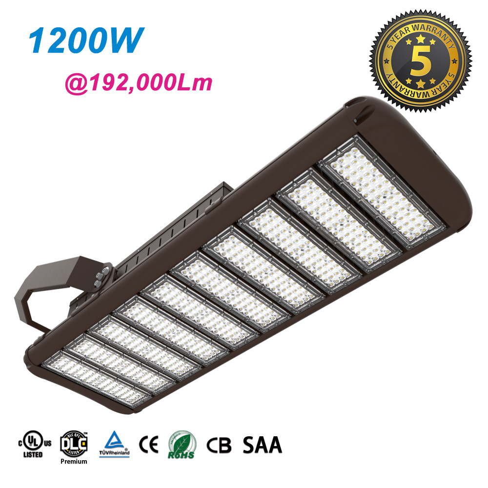 1200W LED High Mast Light Powerful / 19,2000 lm LED Flood Light for Soccer Field