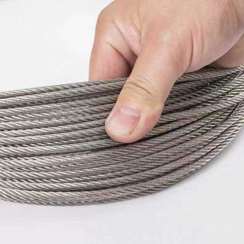 1000 Meters Length 8 X19 304/316 Stainless Steel Wire Rope Elevator Wire Rope Cable With ±1% Tolerance