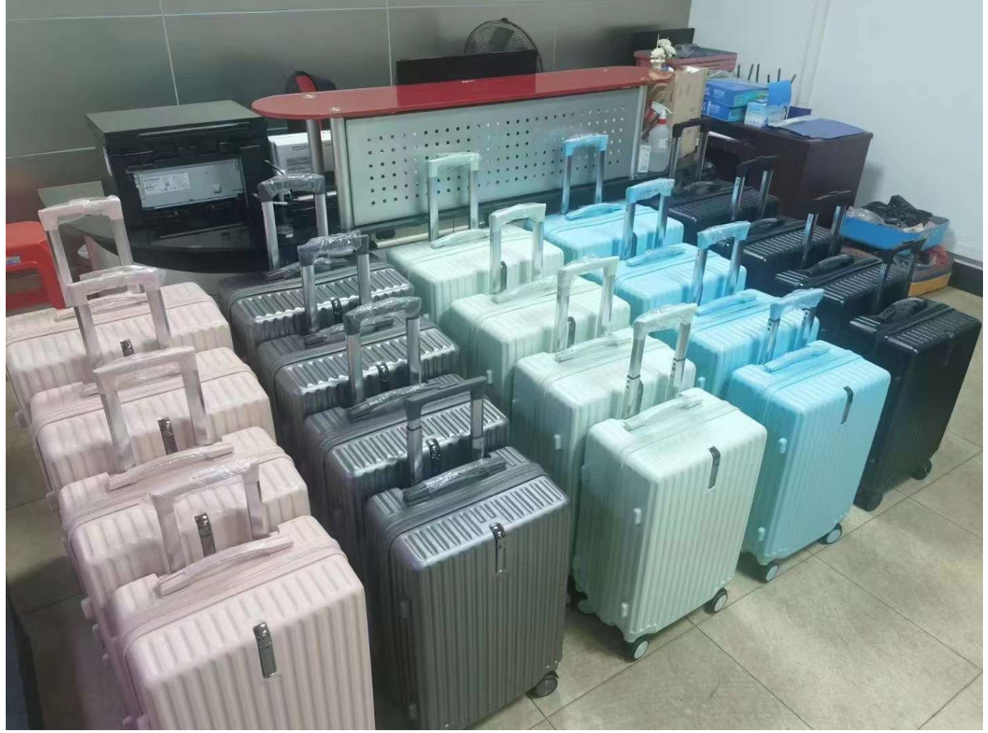Free Sample Factory Price High Quality Durable ABS +PC Trolley Suitcase Hard Shell Spinner Luggage Travel Suitcase With
