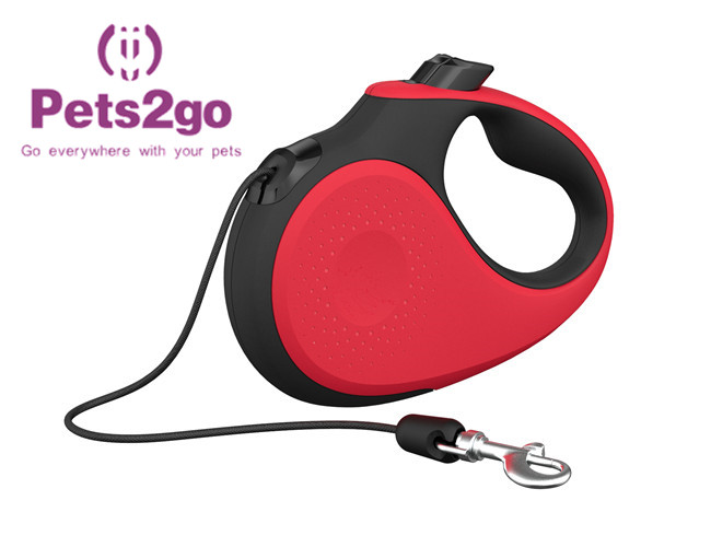 Solid Pattern 146*101*32mm Nylon Retractable Pet Leash