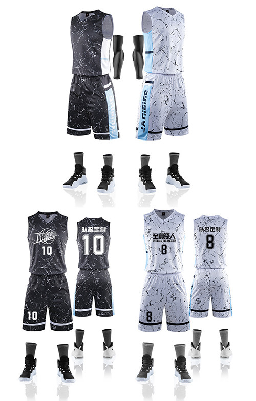 Custom Basketball Uniforms Competition Polyester Breathable Training Suits