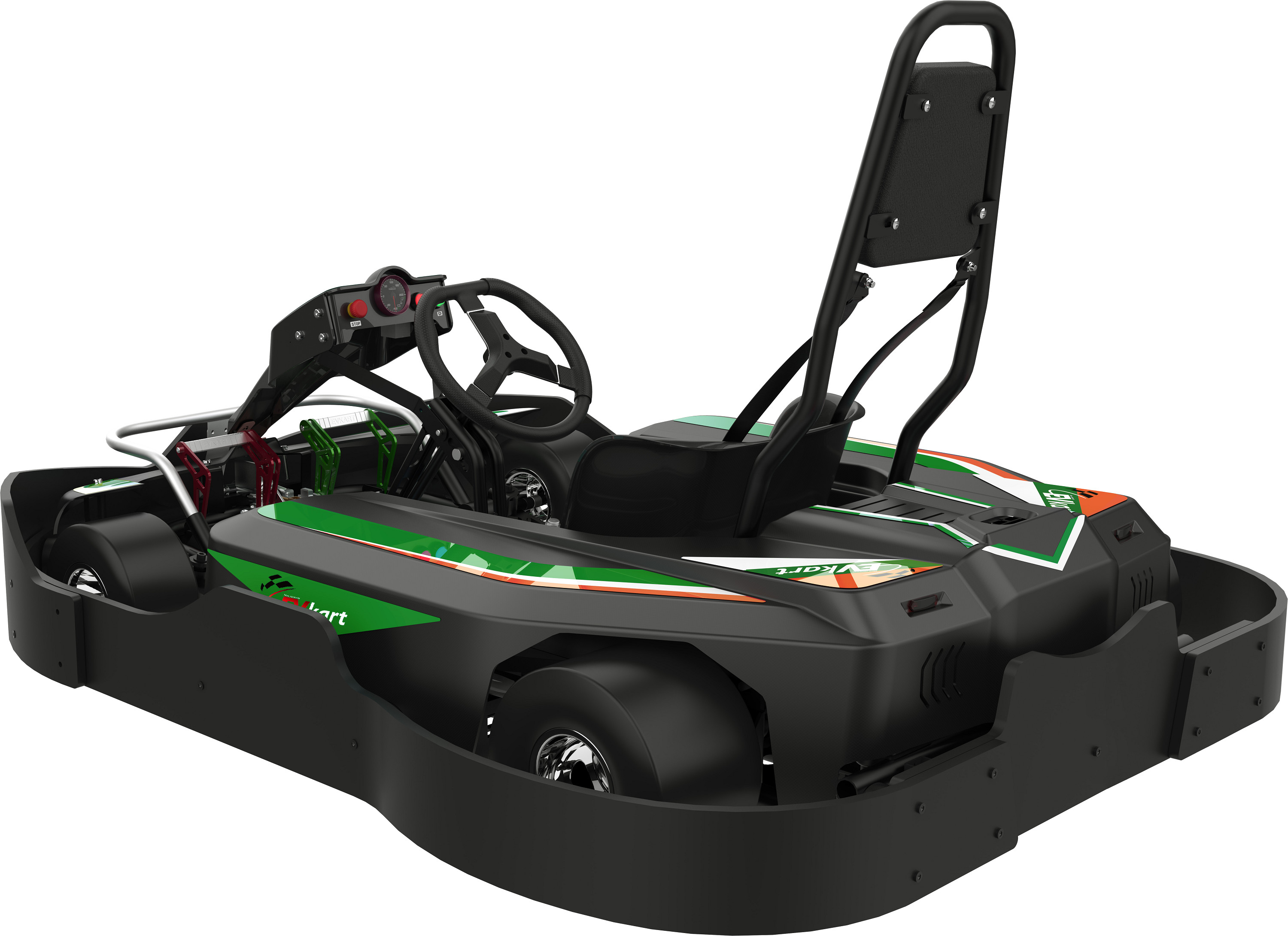 Servo Motor Childs Electric Go Kart 32km/h With Adjustable Steering