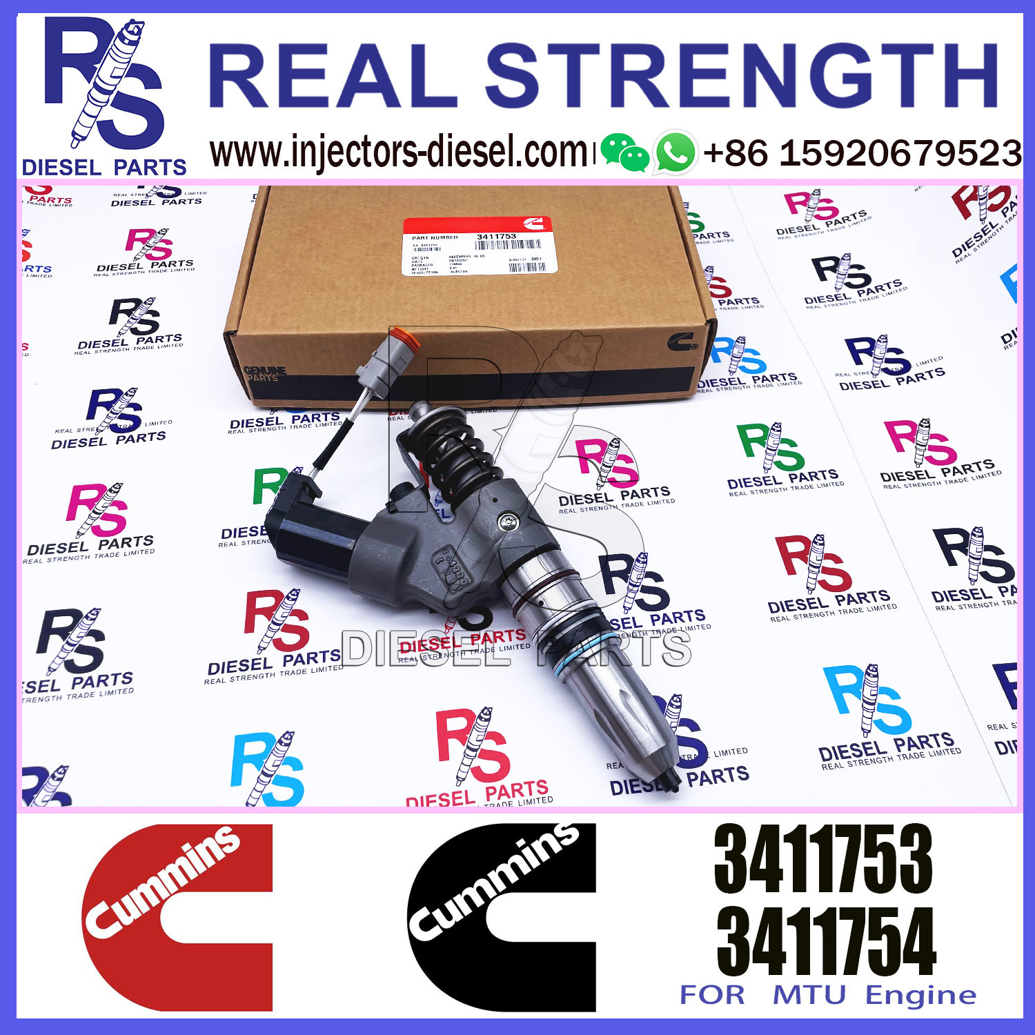 Injector 3411753 3095040 3080429 3411756 4061851 4062567 For CUMMINS M11 QSM ISM QSM11 ISM11 Diesel Engine