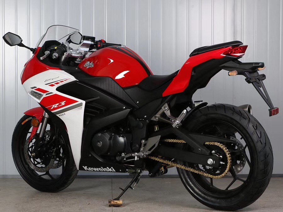 Double Cylinder Engine 350cc Sport Touring Motorcycles Front / Rear Double Dics