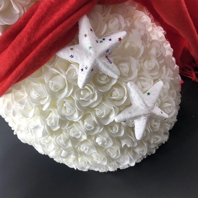 New Gift Foam Roses Snowman For Christmas Gift And Home Decoration