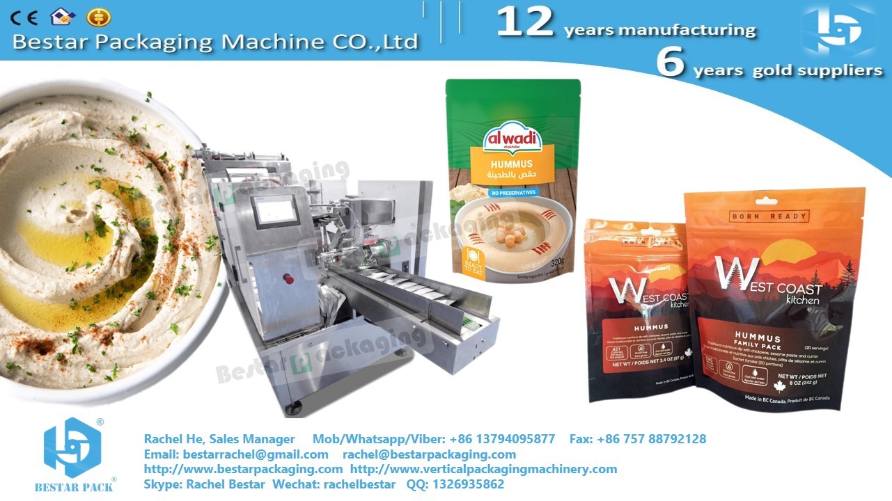 Automatic doyapck machine for kimchi packing in plastic pouch