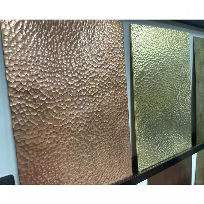 Wholesale Grade 304 Hammered Metal Sheet Stainless Steel Sheet Cladding for Wall Claading or Ceiling Panel