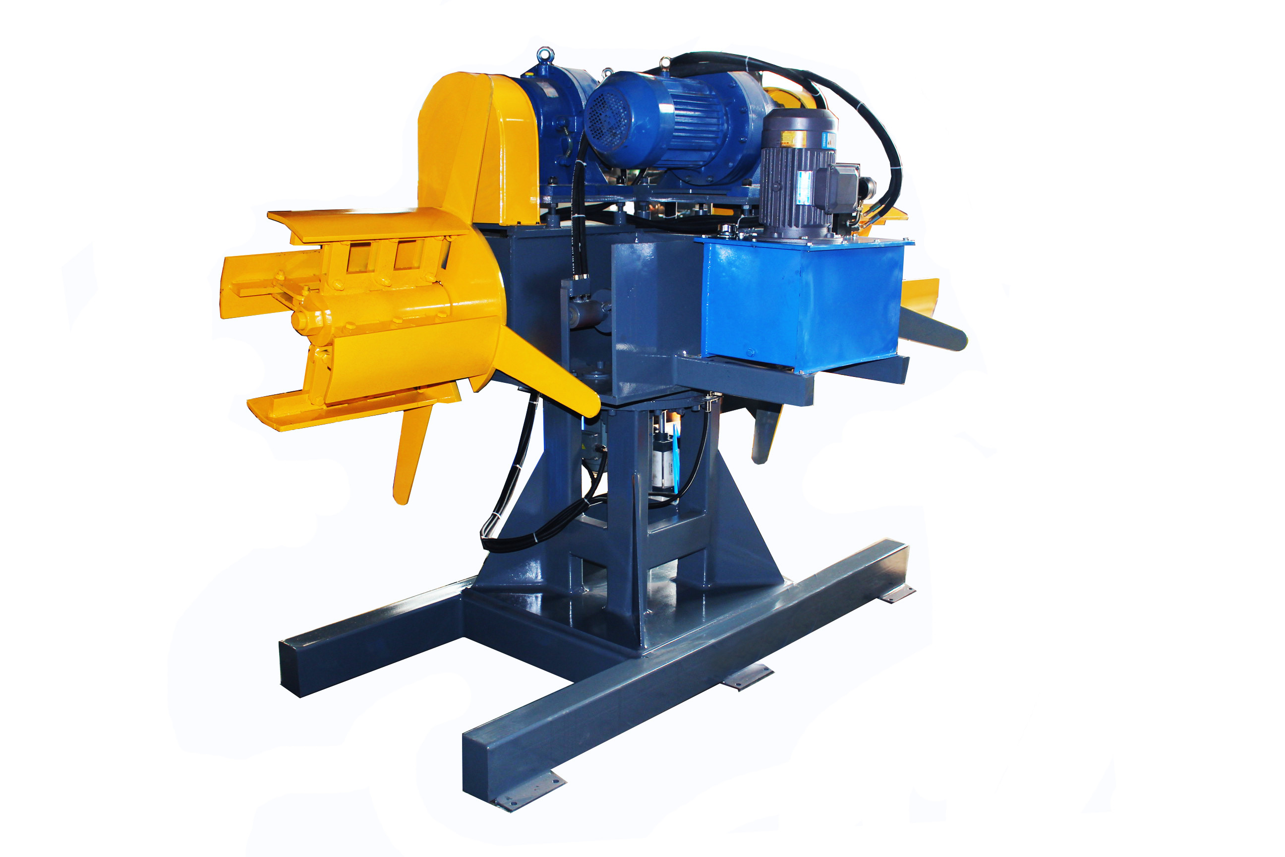 Auto Line Electric Double Head Decoiler 360 Degree Rotation