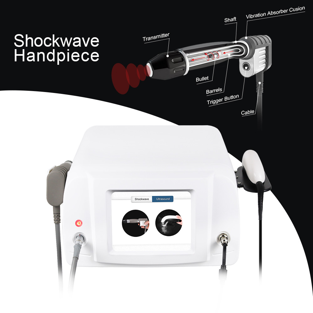 Pneumatic Acoustic Shockwave Therapy Machine 1-10 Pulse ABS With Variable Frequency Settings