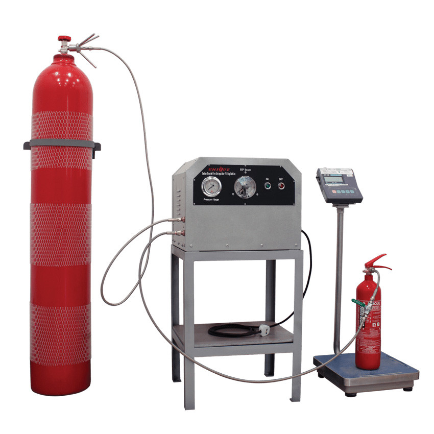 PLC Automatic CO2 Fire Extinguisher Refill Machine Electric Fire Suppression Refilling Device