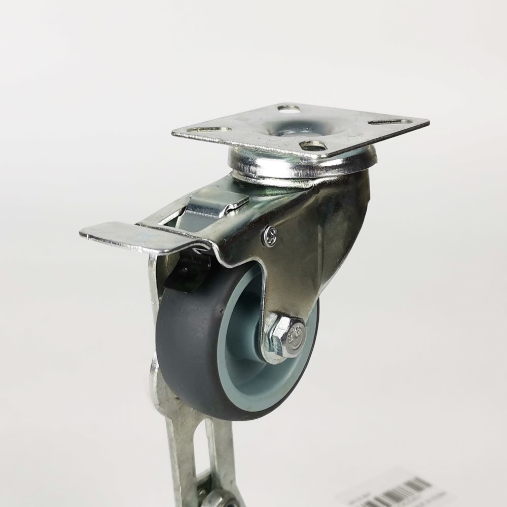 3 Inch Economical Soft TPR Castors Light Duty Swivel Lock Floor-protecting Castor Wheels Wholesale