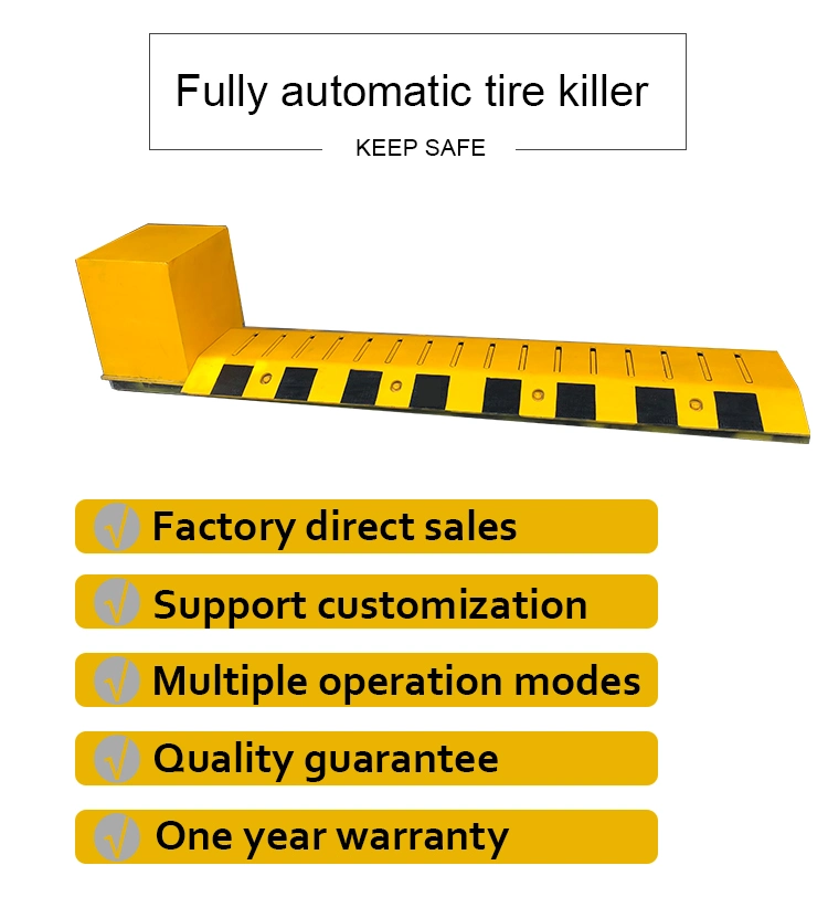 Tire Automatic Spike Barrier Boom Vehicle Manual Tyre Killer Customized