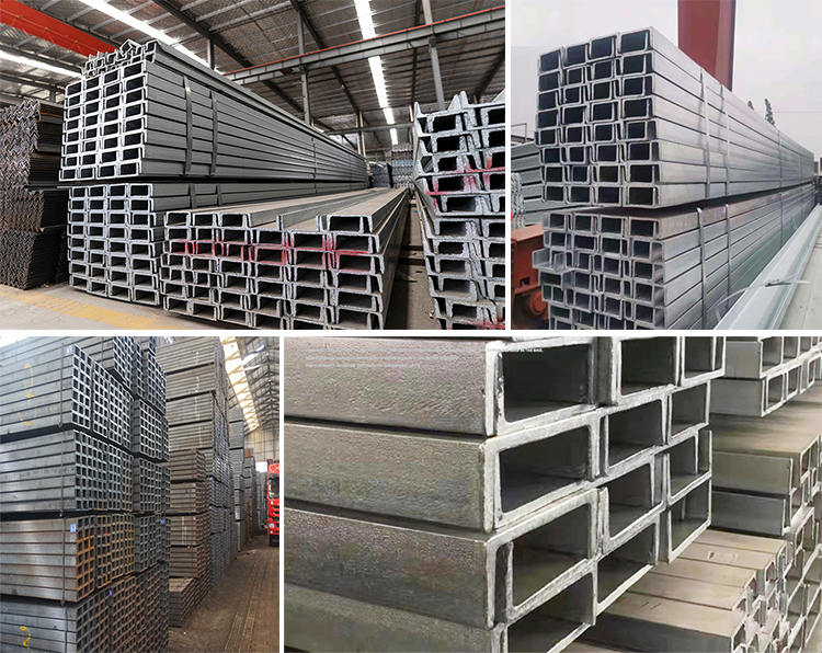 63 X 40 4x2 Galvanized U Channel Steel Q345B Iron C Channel