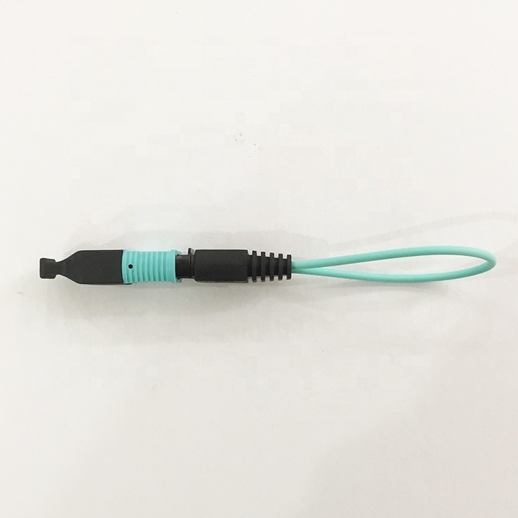 OM3/OM4 MPO MTP Patch Cord Multimode Aqua Loopback Tester Cable Assemblies