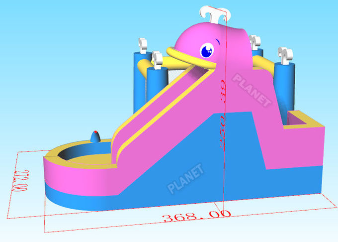 2.72x3.68x2.5mH Family PVC Tarpaulin Inflatable Bounce House