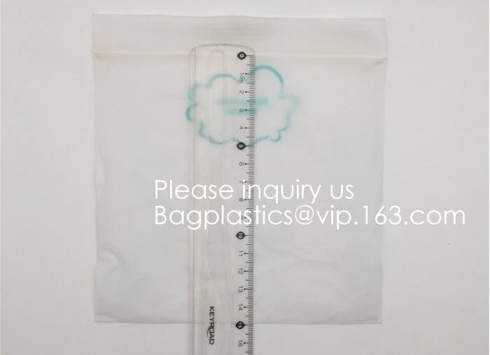 100% compostable material Slider grip bag PLA Biodegradable Corn Starch Compostable Slider lock Bag for food storage