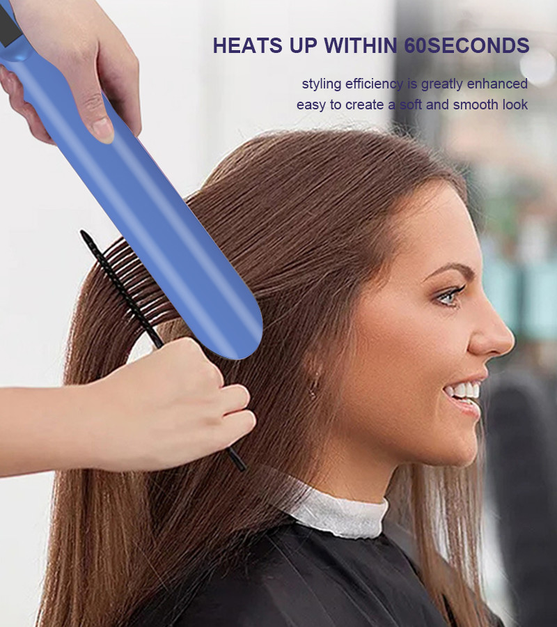Titanium Flat Iron Straightener 1000w Professional Infrared Cordless