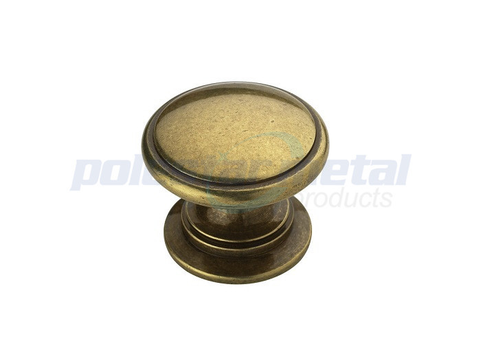 Crystal Brushed Satin Nickel Zinc Alloy Ring Pull Cabinet Hardware With 1 3/8 Diameter