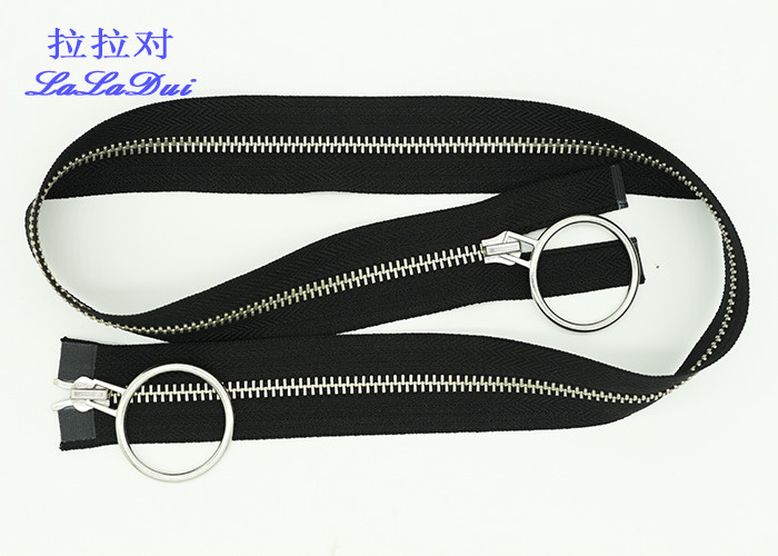 16 Inch Two Way Separating Zipper For Jackets , Open Ended Concealed Zip